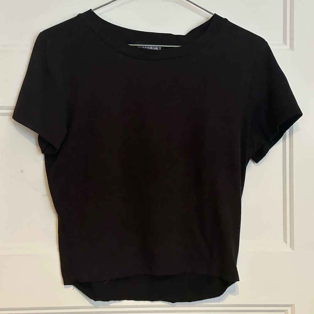 Essentials Black Short Sleeve Tee